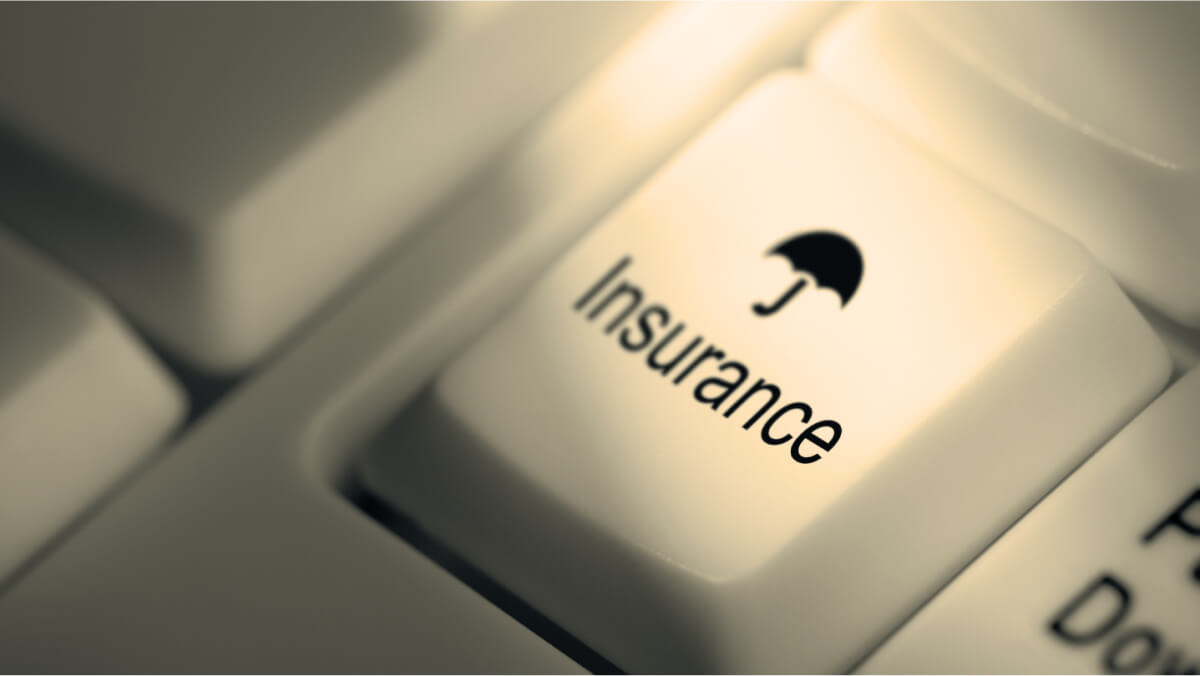 A close-up of an Insurance key