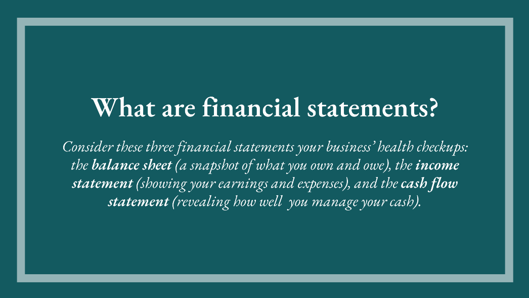What are Financial Statements 