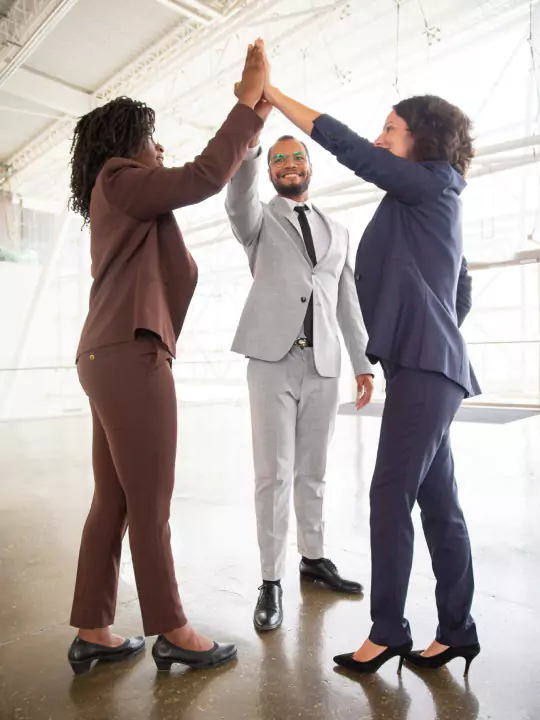 Team Giving High Five