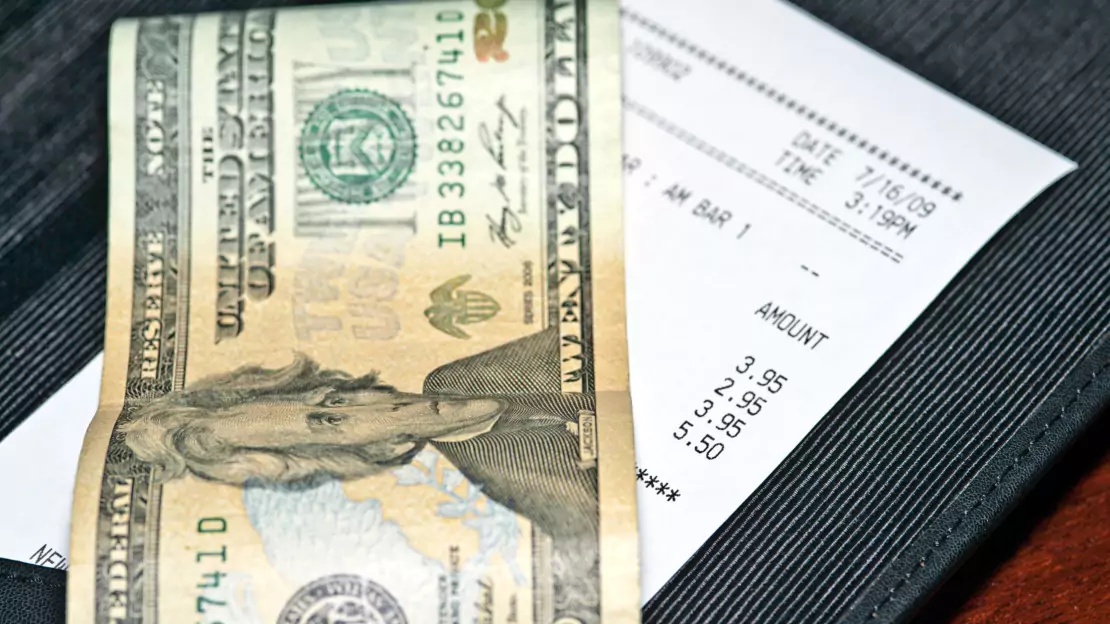 Money and receipt