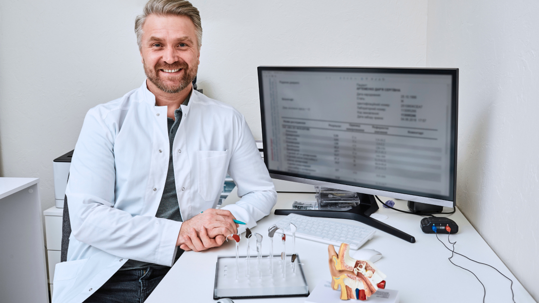 Doctor Explaining the result -Audiology
