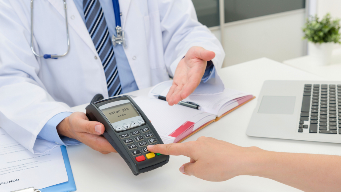 Entering Card Pin in Payment Device - Audiology