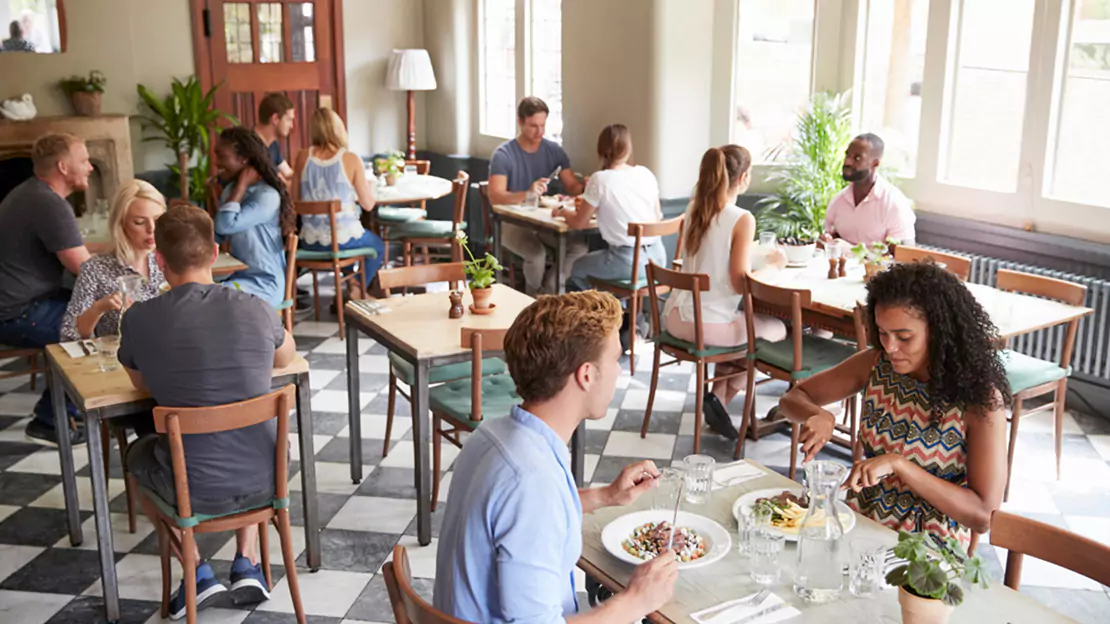 Customers enjoying the Restaurant - Expansion