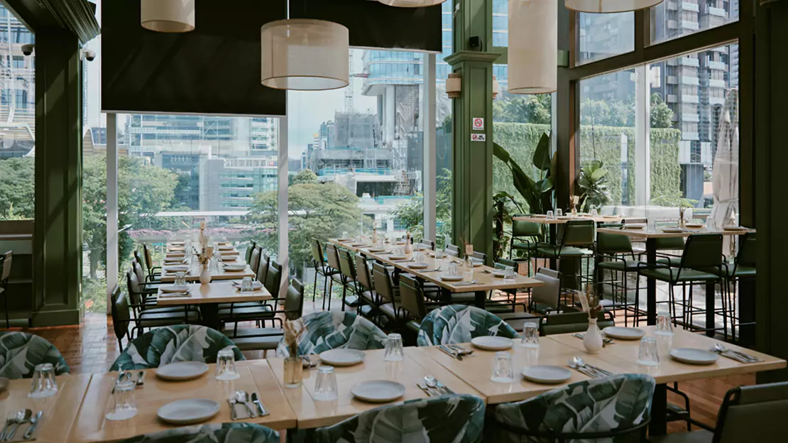 Empty Tables in Restaurant