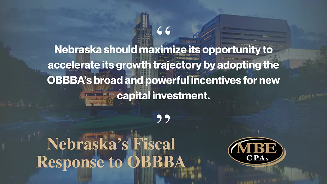 Nebraska's Fiscal Response to OBBA
