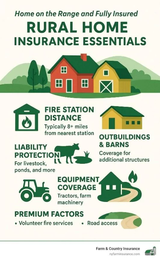 Home insurance for rural properties infographic