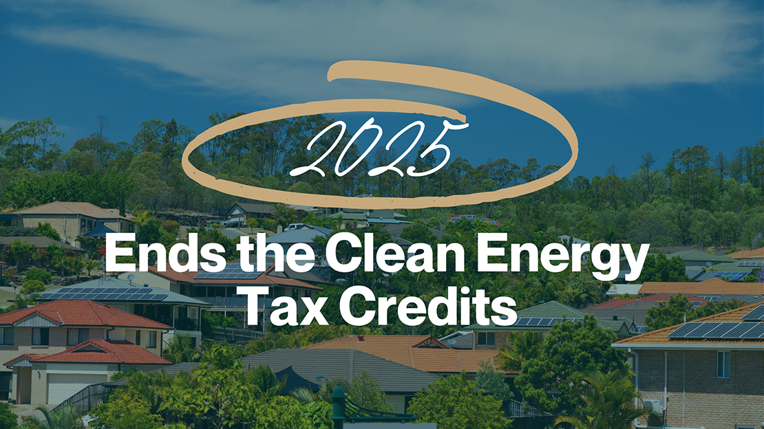 Ends the clean energy tax credits