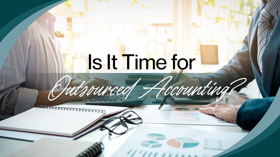 Outsourced Accounting - Accountants on the Background