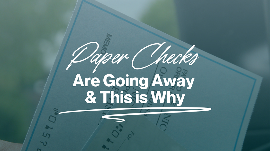 Paper Checks Close-up