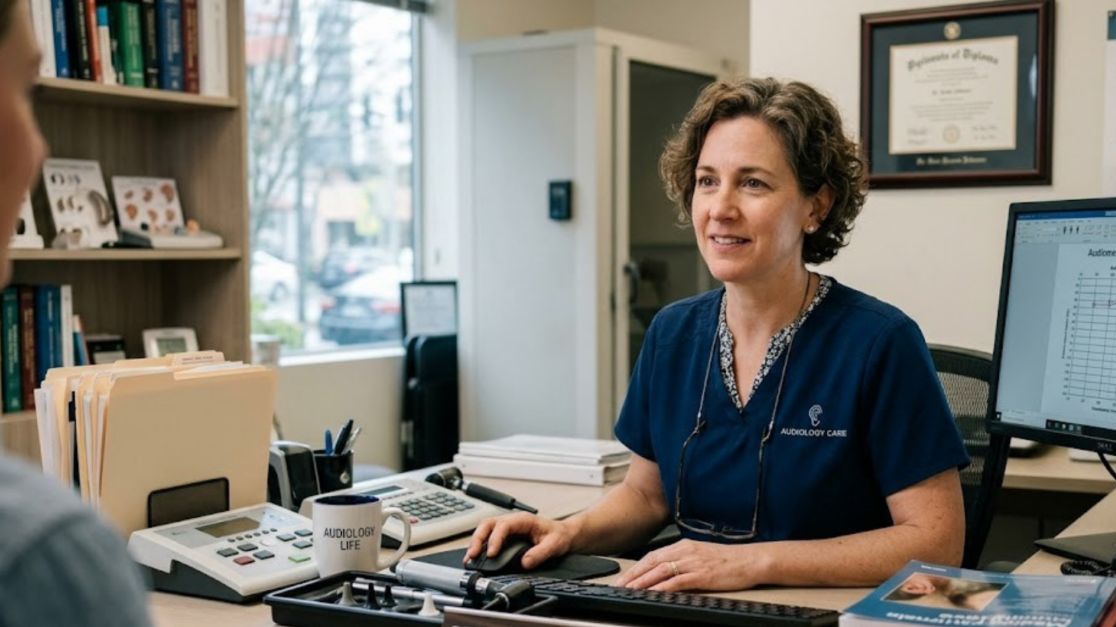 Audiologist Talking to a Patient