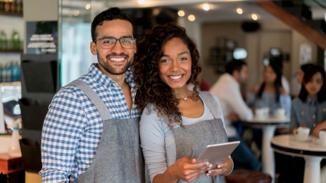Business Owners Smiling