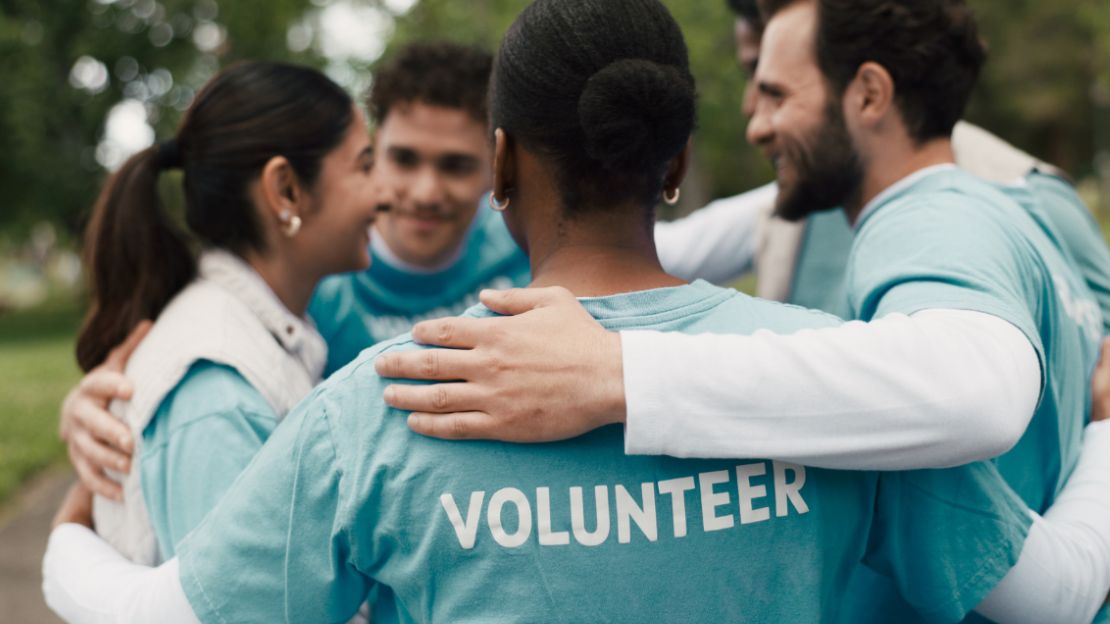 Non-profit Volunteer Group Hug