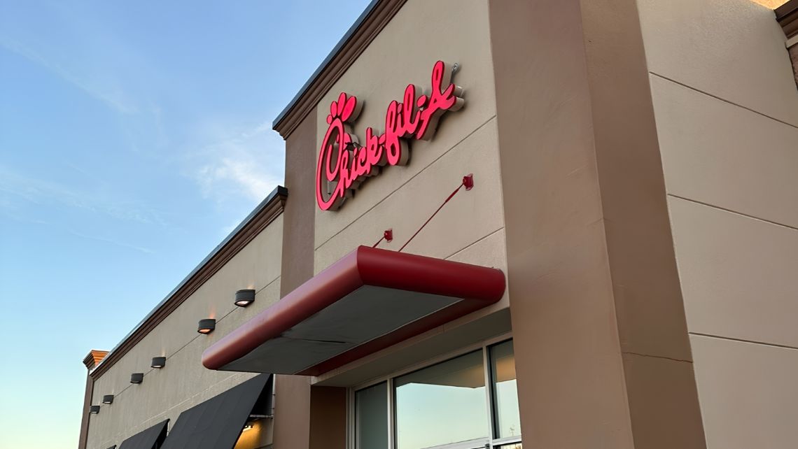 Chick-Fil-A Signage in Front of Restaurant