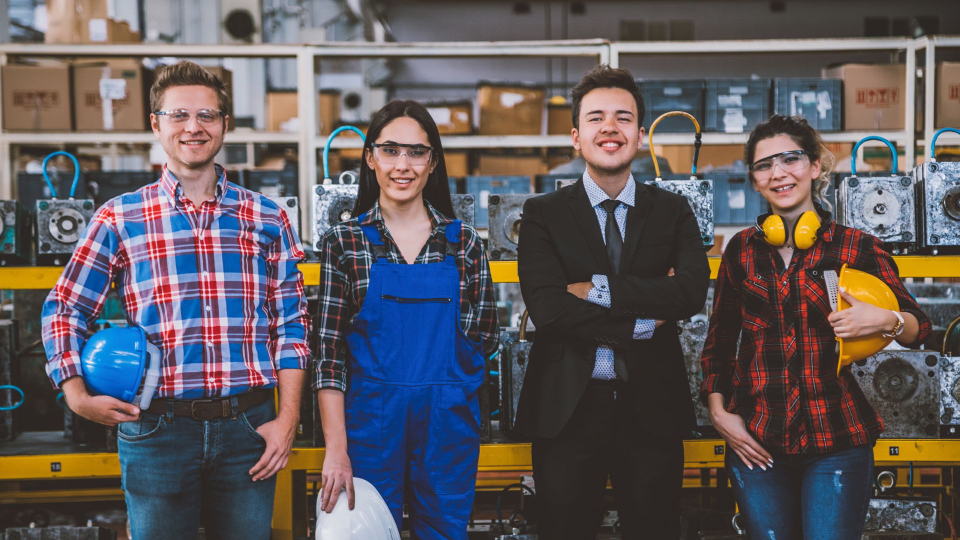 Four Manufacturing Staff