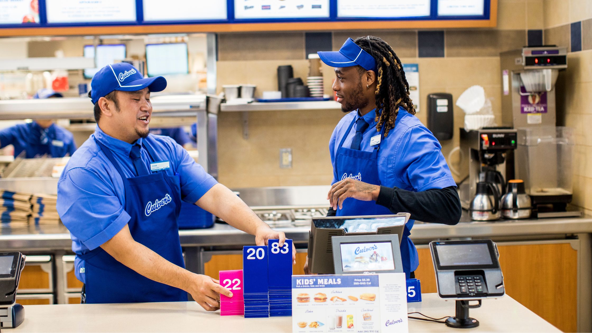 Culver's Staff at the Kiosk