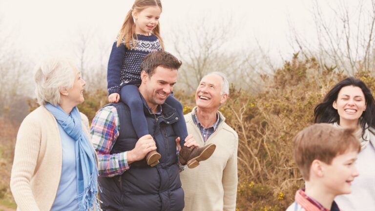 Family Spend Time on Walking